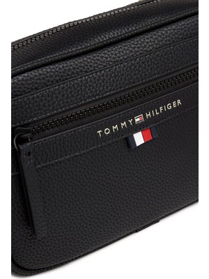 Tommy Hilfiger Erkek Çapraz Çanta-Siyah