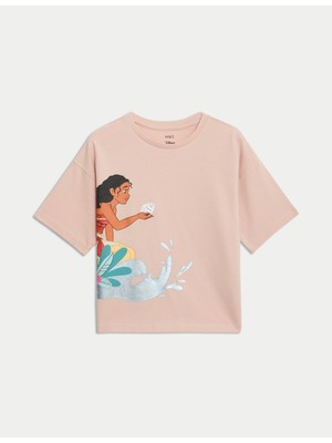 Marks & Spencer Saf Pamuklu Moana T-Shirt (2-8 Yaş)