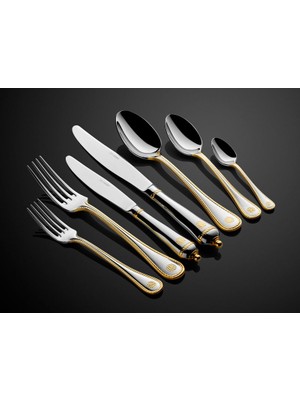 Lamedore Royalty Yarım Gold 89 Parça Çatal Bıçak Seti