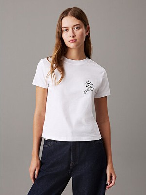 Calvin Klein Scrıpt Instıtutıonal Baby Tee TShirt