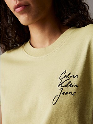 Calvin Klein Scrıpt Instıtutıonal Baby Tee TShirt