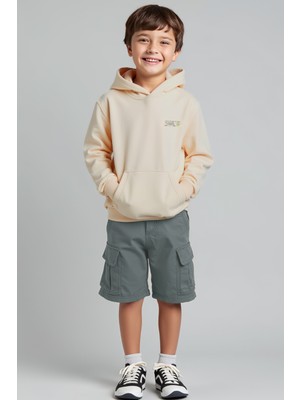 Minojoy Karen Yeşil Cepli Erkek Şort