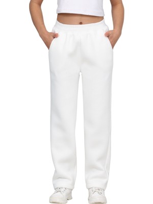 Kız-Erkek Çocuk 3 Iplik Şardonlu Içi Pamuklu Okul Eşofman Altı Pantolon