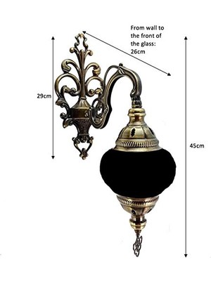 Üfleme Cam Pirinç Aplik