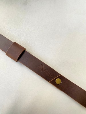 Tanto Bushcraft Eldiven Askısı  El Yapımı Deri & Keten – 28 cm, Sıkıştırma Adaptörlü, Dayanıklı Taşıma Aksesuarı