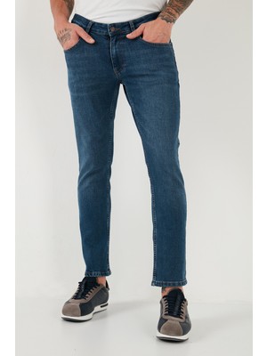 Buratti Pamuklu Regular Fit Normal Bel Boru Paça Jeans Erkek Kot Pantolon 2212S18PARMA