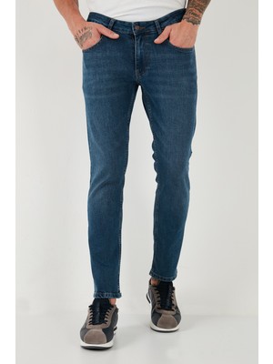 Buratti Pamuklu Regular Fit Normal Bel Boru Paça Jeans Erkek Kot Pantolon 2212S18PARMA