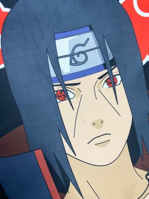 Yaya Dizayn Anime Itachi Desenli Dijital Baskılı Dekoratif Kırlent Kılıfı ve Yastık