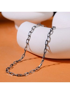 Ebrar Silver Gümüş Oksitli Gemici Zinciri Bileklik 925 Ayar Gümüş Gemici Model Erkek Zincir Bileklik