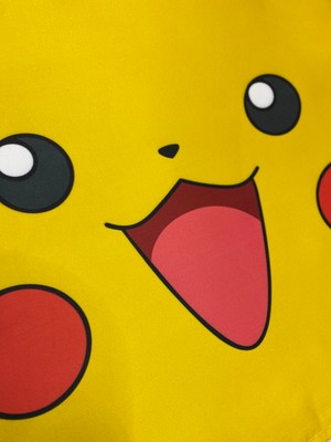 Yaya Dizayn Pokemon Pikachu Desenli Dijital Baskılı Dekoratif Kırlent Kılıfı ve Yastık