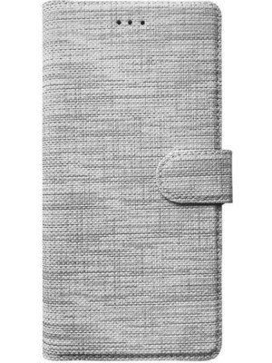 Nihcase Huawei P Smart 2021 Kılıf Holster Canvas Kartlıklı Fabric Cüzdan