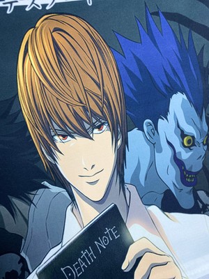 Anime Death Note Desenli Dijital Baskılı Dekoratif Kırlent Kılıfı ve Yastık