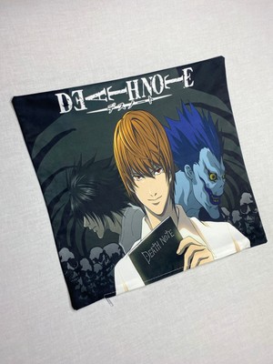 Anime Death Note Desenli Dijital Baskılı Dekoratif Kırlent Kılıfı ve Yastık