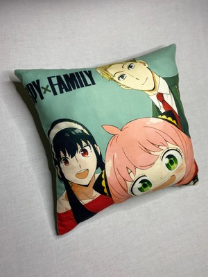 Yaya Design Co Anime Spy Family Desenli Dijital Baskılı Kırlent Kılıfı ve Yastık