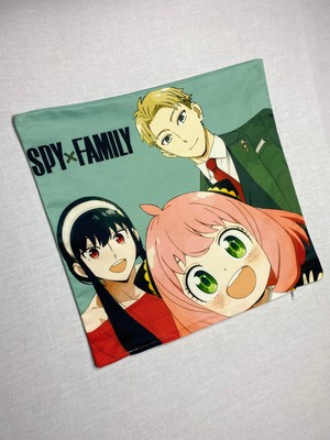 Yaya Design Co Anime Spy Family Desenli Dijital Baskılı Kırlent Kılıfı ve Yastık