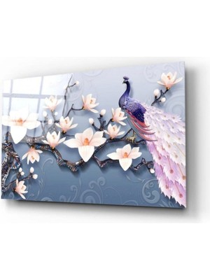 Çiçekler Cam Tablo