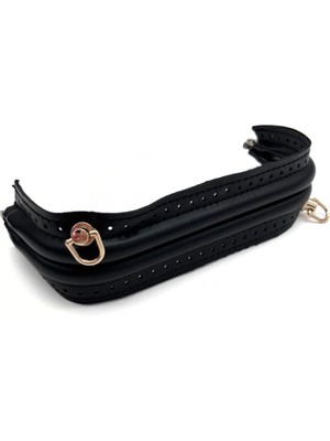 Angel Çanta Aksesuar 20 Cm Suni Derili Siyah Renk Gizli Çanta Bursu (Vidalı Askı Takılı Halde)