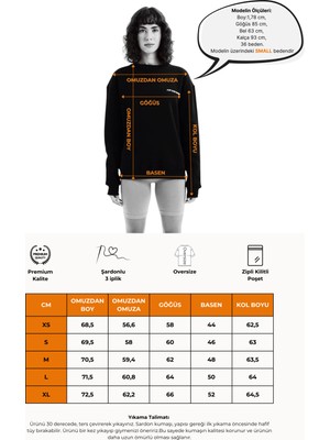 Justever Bisiklet Yaka Nakışlı Şardonlu Içi Polarlı Gri Kadın Sweatshirt - Rigil