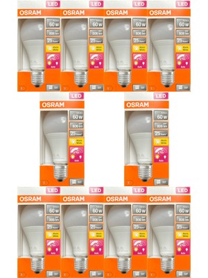 Osram 8.8W (60W) 2700K (Sarı Işık) E27 Duylu Sensörlü LED Ampul (10 Adet)