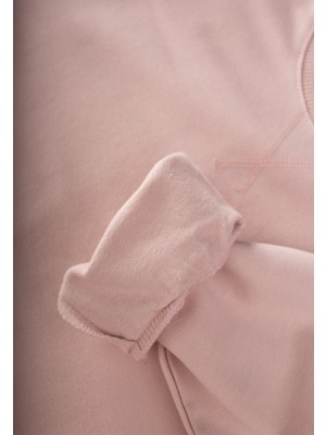 Cigit Basic Karyoka Detaylı Sweatshirt Takım Pudra Pembe
