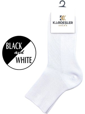 Kardeşler Çorap Unisex Çok Renkli Tenis Kolej Pamuklu Çorap 2'li Paket