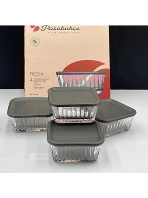 Paşabahçe Freyza Saklama Kabı 225CC 4 Adet Sızdırmaz Tasarım ile Çok Amaçlı Kullanım