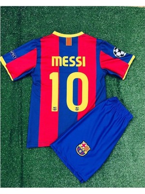 Sidas 2010/11 Sezon Lionel Messi Barcelona. Çocuk Forma Takımı