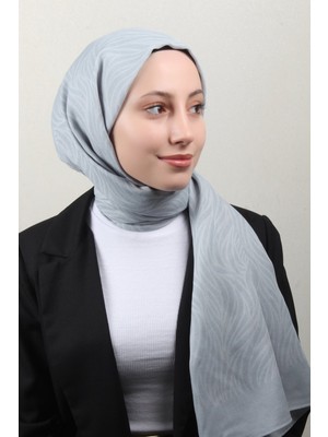 Armine Ultralıght Şal 3111-11 Gümüş