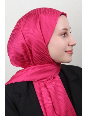 Armine Jakarlı Diamond Şal Zebra 3094-13 Şeker Pembe