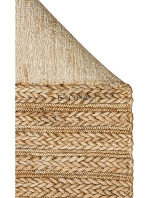 Eko Halı Choti Koleksiyonu Jüt ile Üretilen El Dokuma Sisal Kilim Natural