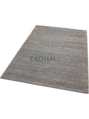 Eko Halı Fine Koleksiyonu Jüt ile Üretilen El Dokuma Sisal Kilim Slate Natural