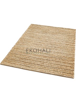 Eko Halı Netra Koleksiyonu Jüt ile Üretilen El Dokuma Sisal Kilim 1152 Natural Xw