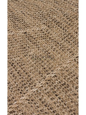 Eko Halı Salda Koleksiyonu Iç ve Dış Mekan Kullanımına Uygun Jüt Görünümlü Yumuşak Dokulu Sisal Kilim Sld 03 Natural