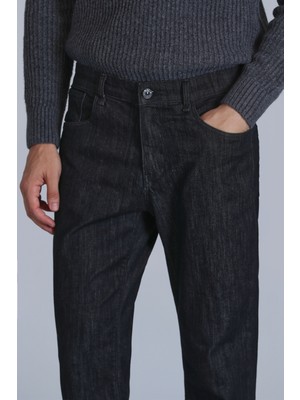 Lufian Leonard Smart Jean Erkek Pantolon Slim Fit Siyah