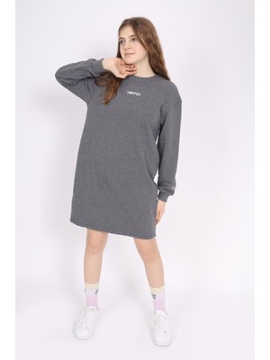 Toontoy Kız Çocuk Baskılı Elbise