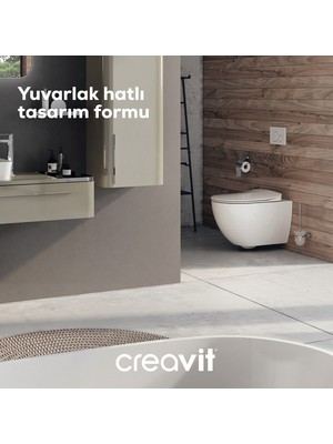 Creavit Free Asma Klozet ve Duck Duroplast YK Kapak Seti