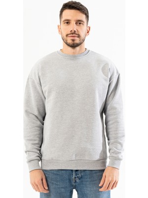 %100 Pamuk Premium Quality / Üstün Kalite Bisiklet Yaka Erkek Sweatshirt