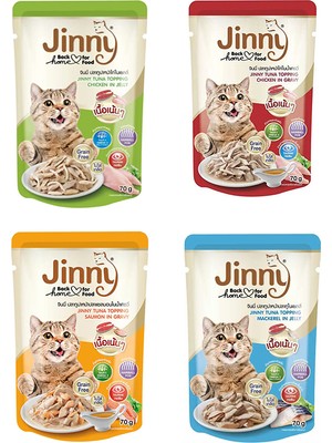 Jinny 4 Çeşit Kedi Yaş Mama
