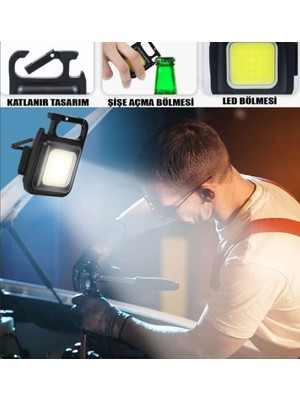 Just Cheap Store LED Işıklı Flash Özellikli 4 Modlu  Anahtarlık El Feneri