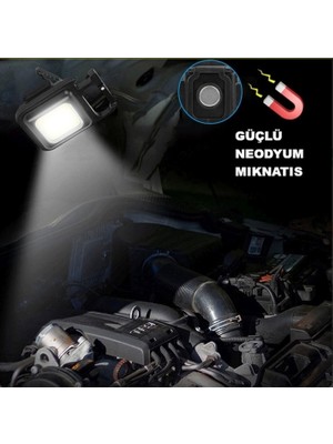 Just Cheap Store LED Işıklı Flash Özellikli 4 Modlu  Anahtarlık El Feneri