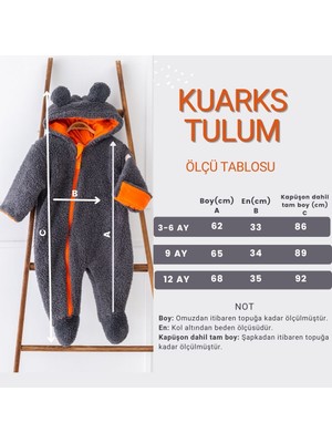 Kuarks Pamuk Astarlı Welsoft Peluş Kışlık Bebek Uyku Tulumu Astronot Tulum Çocuk Tulumu