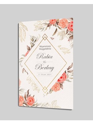 Düğün Nişan Hoşgeldiniz Cam Tablo