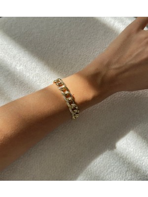 Milatelier Vip 14K Gold Renk Samanyolu Model Bileklik