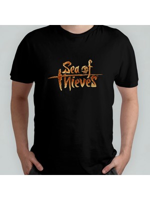 Pixxa Sea Of Thieves  Pamuklu Bisiklet Yaka T-Shirt Model 2