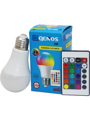 9W - E27 Rgb - Kumandalı LED Ampul