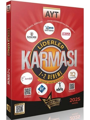 Liderler Karması 2025 Model Ayt 7+2 Deneme Seti Üniversite Hazırlık İçin Yeni Nesil Sorular
