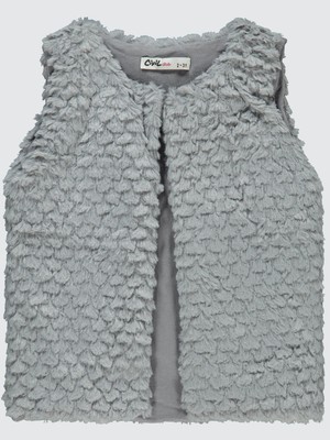 Civil Girls Kız Çocuk Yelek 2-5 Yaş Gri