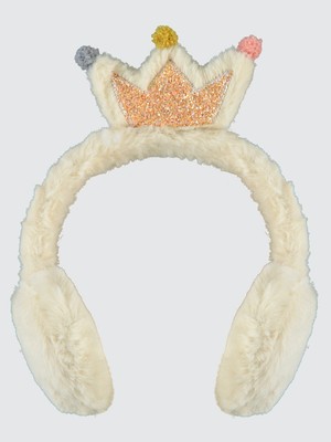 Kitti Kız Çocuk Kulaklık 6-9 Yaş Ekru