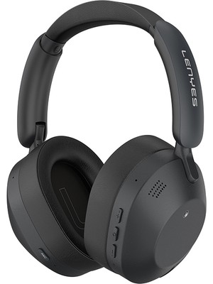 Anc Özellikli Enc Teknolojili Kulak Üstü Bluetooth Kulaklık Lenyes LH28 V5.4 Siyah