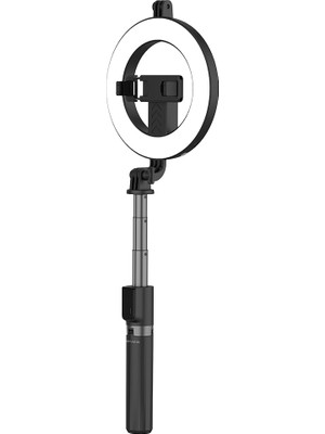 Lenyes LPH102 Uzaktan Kumandalı Çok Fonksiyonlu Ring Light Selfie Çubuğu Siyah